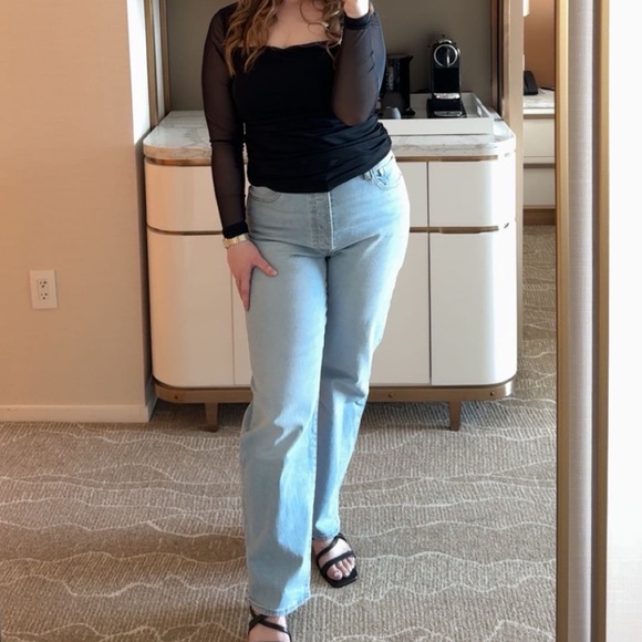 Levi’s Women’s Ultra-High Rise Ribcage Straight Jean Size 32 - Picture 3 of 8